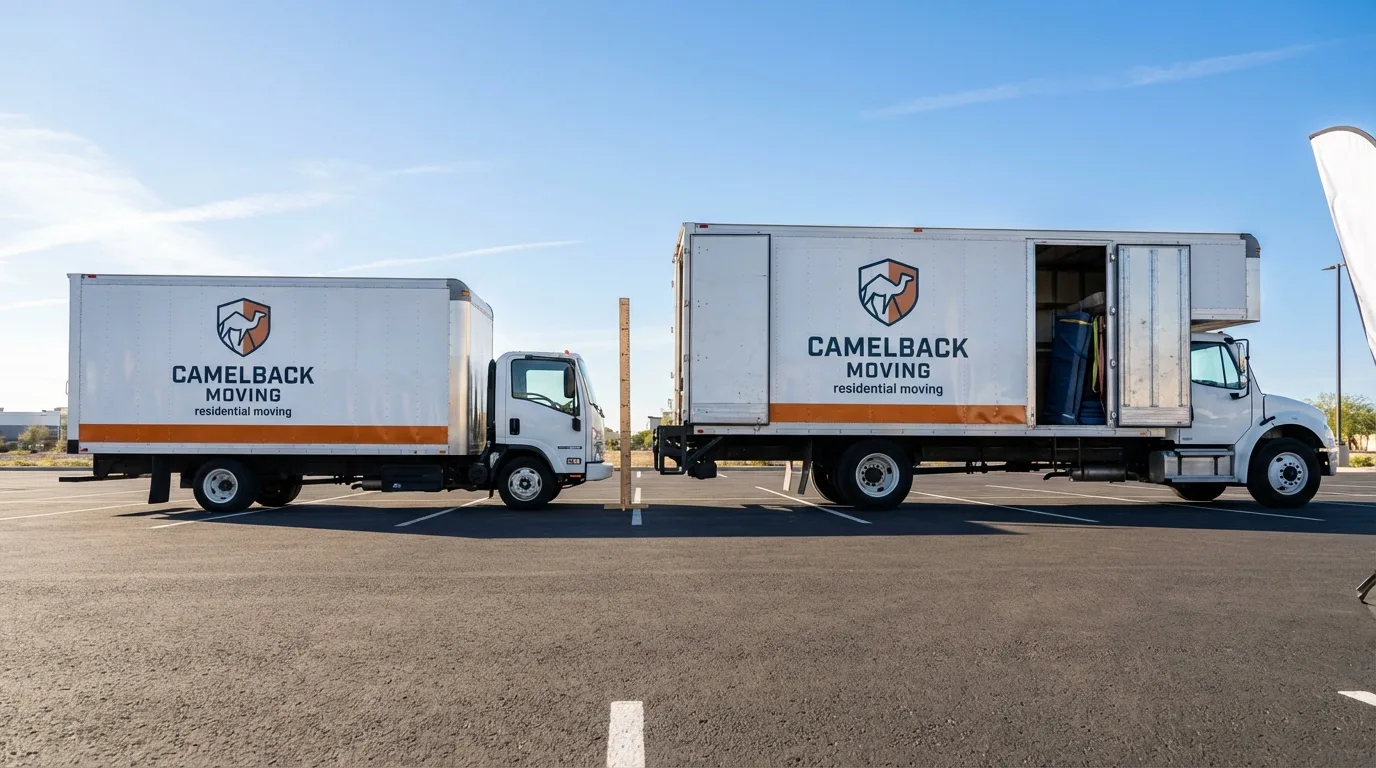 Moving truck size capacity guide in Parkersburg